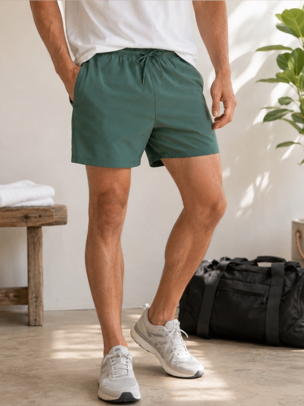 Men’s Athletic Shorts with Built-In Liner Size XL Lightweight Running Gym short